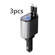 Metal Car Charger 100W Super Fast Charging Car Cigarette Lighter USB And TYPE-C Adapter